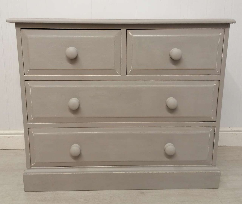 Pine Winter Grey Four Drawer Chest